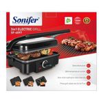 product_image_name-Sonifer-3 In 1 Waffle Maker Sandwich Barbecue Electric Baking Pan Toaster - Black.-7