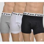 Premium Cotton Boxers Briefs 4-pack -Grey , white & black (multi-color) 