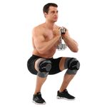 product_image_name-Generic-Elastic compression sports knee pads with a fixing strap - Multicolor -5