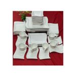 product_image_name-Generic-30 Pieces Dinner Ware Set Of Cups, Saucers,Bowls, Side Plates And Dinner Plates-White-3