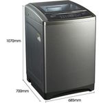 product_image_name-Hisense-8 Kg Top Loading Washing Machine Free Standing WTJD802T -Titanium Grey-4