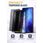 Tecno Pop 6 Go Privacy Tempered glass Protector Screen For Pop 6 Go - Anti Spy Privacy glass - Full Edge To edge glass