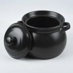 Ceramic 4.8 Liter Soup Pot-Black