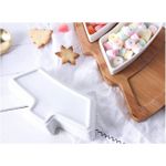 product_image_name-Generic-Snack Appetizer Trays Fruit Bowl Set, Holiday Shaped Party Plate Christmas Tree Dessert Serving Dishes, Nut Snack Platter, 3 pcs Removable Porcelain Ceramic Plates with Bamboo Board Tree Tray  Breakfast Plate Home for Living Room and Kitchen -4