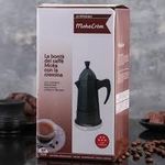 product_image_name-Generic-6 Cups Moka Pot Large Capacity Stainless Steel 304 Moka Pot Coffee Maker Stovetop Espresso Maker Coffee 450ML- Multicolor-3