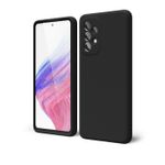 product_image_name-Generic-Samsung Galaxy A53 5g Case Liquid Silicone, Cute Thin Slim Soft Rubber, Matte Solid Color Protective & Shockproof Bumper, Black  oakxco for Samsung Galaxy A53 5g Case Liquid Silicone, Cute Thin Slim Soft Rubber TPU Plain Smooth Gel Cover -1