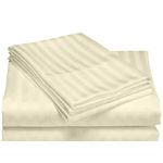 Egyptian Cotton Bedsheet 6x6 fitted cream 