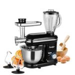 product_image_name-Sonifer-5.5L  6 Speed Stand Dough Mixer, 3 ln1 Meat Grinder, Blender Food Processor - Multicolor-3