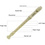 product_image_name-Generic-Soprano Recorder Baroque style German style C Key 8 Holes Soprano Recorder For Beginners Kids students German - ivory white-4
