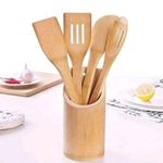 product_image_name-Generic-5pcs Of Bamboo Kitchen Stick Set - Brown-2