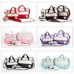 product_image_name-Generic-5 In 1 Multi-Function Baby Diaper Changing Bag - Multicolor-5