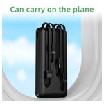 product_image_name-Generic-ZHY 20000mah Power Bank Ultra High Capacity With Inbuilt Cables (Type-C, Micro, Lightening and USB)Fast Charging PowerBank - Black.-4