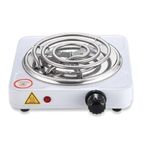 Single Spiral Electric Hotplate 1000W Portable Coil Burner Cooker. Multcolour white