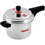 product_image_name-Geepas-5L Stainless Steel Induction Base Pressure Cooker - Lightweight & Durable Cooker with Lid, Cool Handle & Safety Valves -Silver-1