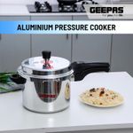 product_image_name-Geepas-5L Stainless Steel Induction Base Pressure Cooker - Lightweight & Durable Cooker with Lid, Cool Handle & Safety Valves -Silver-6