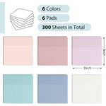 product_image_name-White Label-Transparent Sticky Notes Set of 300Pcs - Multicolor-6
