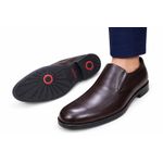 product_image_name-Franco Banetti-Classic Leather Slip-On Dress Shoes-Brown-1