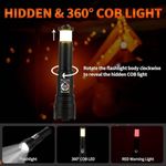 product_image_name-Generic-C20 Led Torch Light High Power Long Distance Rechargeable Powerful Bright Flash Light Torch 6-8 Hrs Work time - Long Range Beam,Waterproof,Aluminium Body(Black) (Large)-5