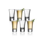6 Pieces Of Heavy Base  Shot Glasses - Colorless