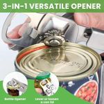 product_image_name-Generic-Can Opener Heavy Duty Stainless Steel Manual Can Opener Oversized Easy Turn Knob Sharp Cutting Wheel Good Grips With Built-In Bottle Opener-Silver-3