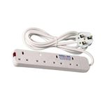 product_image_name-Power King-BEST ELECTRICITY EXTENSION  Best 4 Way Power Extension With Long Cable // Power extencion - White-2