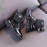 product_image_name-Generic-Women's Casual Comfortable High Heel Boot - Black-2