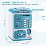 product_image_name-Generic-Mini ATM Piggy Bank Savings Bank for Real Money Electronic Voice Fingerprint PIN Password Kids Safe Box Cool Stuff Gift for Kids Girls Boys Adults -8