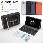 AirTab Air7  Tablet PC - 7 Inch FHD Incell Screen 13MP+30MP Camera Android 15.0 OS 24GB RAM 1TB ROM Big Battery Of 8000mAh 5G Wi-Fi Android Tablet  MTK6991 ARM With  Wireless Keyboard And Mouse
