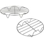 product_image_name-Generic-2 Pieces Of 7 Inch Round Cooking Rack Air Fryer Rack Cooking Steaming 304 Stainless Steel Round Rack Cross Wire w Stand Cookware for Air Fryer Pressure Cooker Canning -2