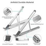 product_image_name-Generic-7 Level Adjustable Portable Laptop Stand - Silver-2