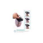 product_image_name-Generic-5PC Air-Tight Food Storage Container Set With Black Lids - Transparent-2