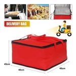 product_image_name-Generic-Insulated Thermal Cooler Bag Cool Lunch Foods Drink Boxes Drink Storage Big Square Chil 40 * 40 * 24CM Pizza Delivery Bags Zip Picnic Tin Foil Food Bags- Multicolor-3