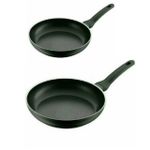 A Set Of 2 Non Sticky Frying Pans - Black