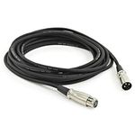 product_image_name-Generic- XLR Male to XLR Female Cable (5 Meter, Black)-1