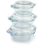 product_image_name-Generic-3 Pieces Strong Glass Dishes-Transparent-1
