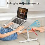 product_image_name-Generic-Multifunctional Laptop Bed Table, Sturdy With Adjustable Legs, - Brown, -7