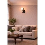 product_image_name-Generic-Modern Vintage Wall Light Sconce – Glass Shade LED Wall Lamp for Living Room, Bedroom & Hallway (Bronze Finish)-2