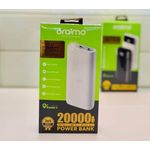 product_image_name-Oraimo-20,000mAh Power Bank – Fast Charging Portable Powerbank for Android & iPhone Devices (White)-1