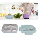 product_image_name-Generic-304 Partition Stainless Steel Lunch Box - MultiColor -1
