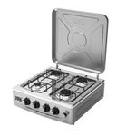 product_image_name-Winningstar-4 Burner Gas Stove Black Burner Kitchen Gas Hob Cast Iron Gas Hob Cooker- Grey.-2