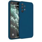 product_image_name-Generic-Silicone Samsung Galaxy A13 4G Back Cover Case Microfiber Inside 360 Degree Protection Back Cover Case for Samsung Galaxy A13 4G - Blue -1