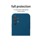 product_image_name-Generic-Silicone Samsung Galaxy A13 4G Back Cover Case Microfiber Inside 360 Degree Protection Back Cover Case for Samsung Galaxy A13 4G - Blue -2