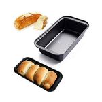 Pyrex Non Stick Carbon Steel Loaf Pan Mould For Baking Bread, Black.