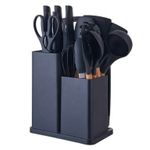 product_image_name-Generic-19 Piece Silicone Kitchenware Utensil Set - Black-1