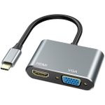 product_image_name-Generic-Multifunctional 4K Type C To HDMI + VGA Adapter-1