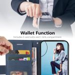 product_image_name-Motorola-Case for  Moto G71  Leather Wallet Flip Cover - Blue-2