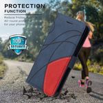 product_image_name-Motorola-Case for  Moto G71  Leather Wallet Flip Cover - Blue-5