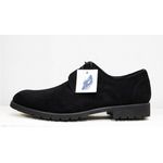 product_image_name-Generic-Men's Genuine Leather Thick Heeled Derby Shoes Classic Casual Footwear- Black-2