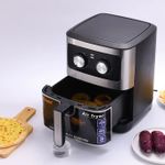 product_image_name-Hoffmans-10L Electric Airfryer Machine With Manual Knob- HM-778-Color Black-2