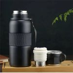product_image_name-Generic-Portable Rope Handle Sports Kettle Separation Brewing Water Bottle Tumbler  Stainless Steel Thermos Cup 1000ml-Multicolour-1